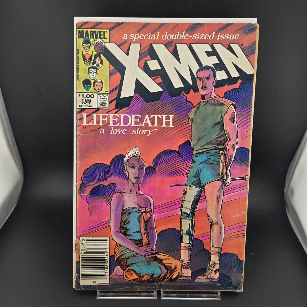 Uncanny X-Men #186 Newsstand (1984) Key 1st Forge Cover Storm Lifedeath GD 2.0